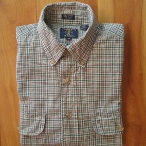 Salmon River Men's Short-Sleeved Button-Down Shirt